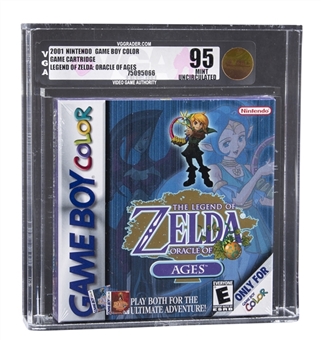 2001 GBC Game Boy Color Nintendo (USA) "Legend of Zelda: Oracle of Ages" Sealed Video Game - VGA Mint Uncirculated 95